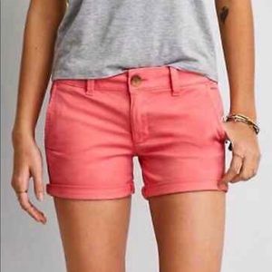 BNWT American eagle coral pink cargo shorts